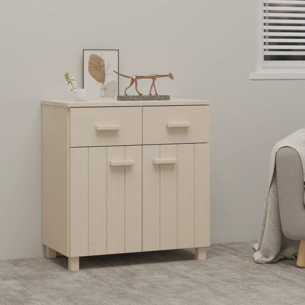 skænk HAMAR 79x40x80 cm fyrretræ honningbrun