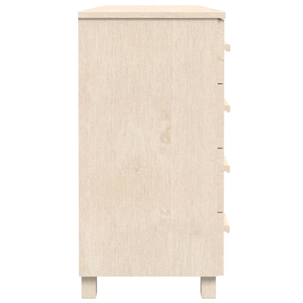 skænk HAMAR 113x40x80 cm fyrretræ honningbrun