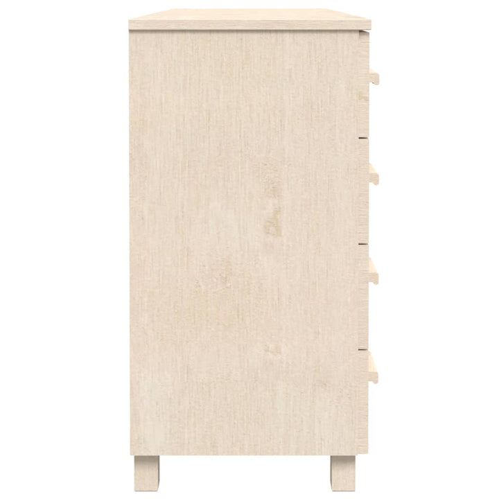 skænk HAMAR 113x40x80 cm fyrretræ honningbrun