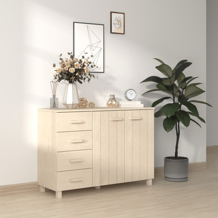 skænk HAMAR 113x40x80 cm fyrretræ honningbrun