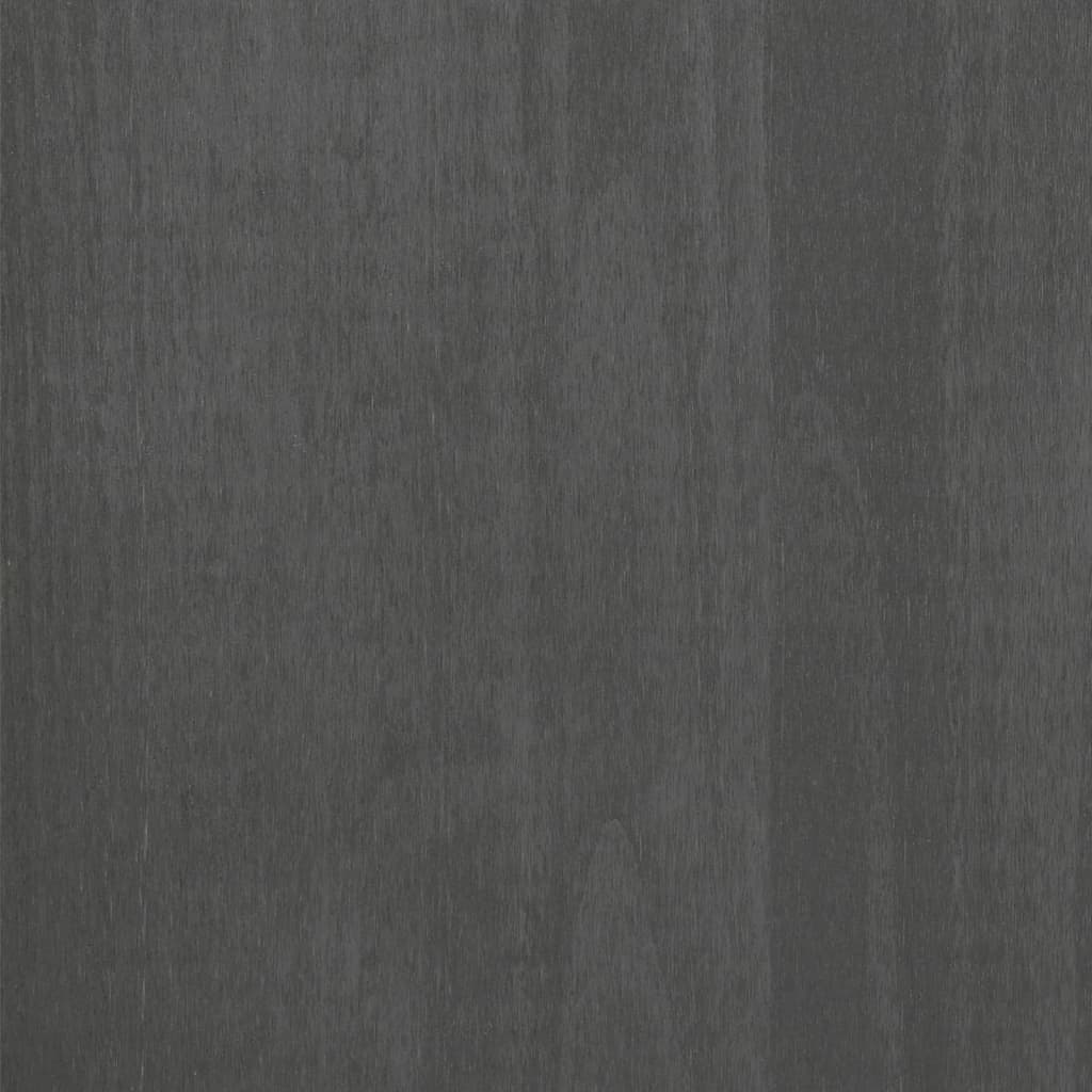 skænk HAMAR 113x40x80 cm massivt fyrretræ mørkegrå