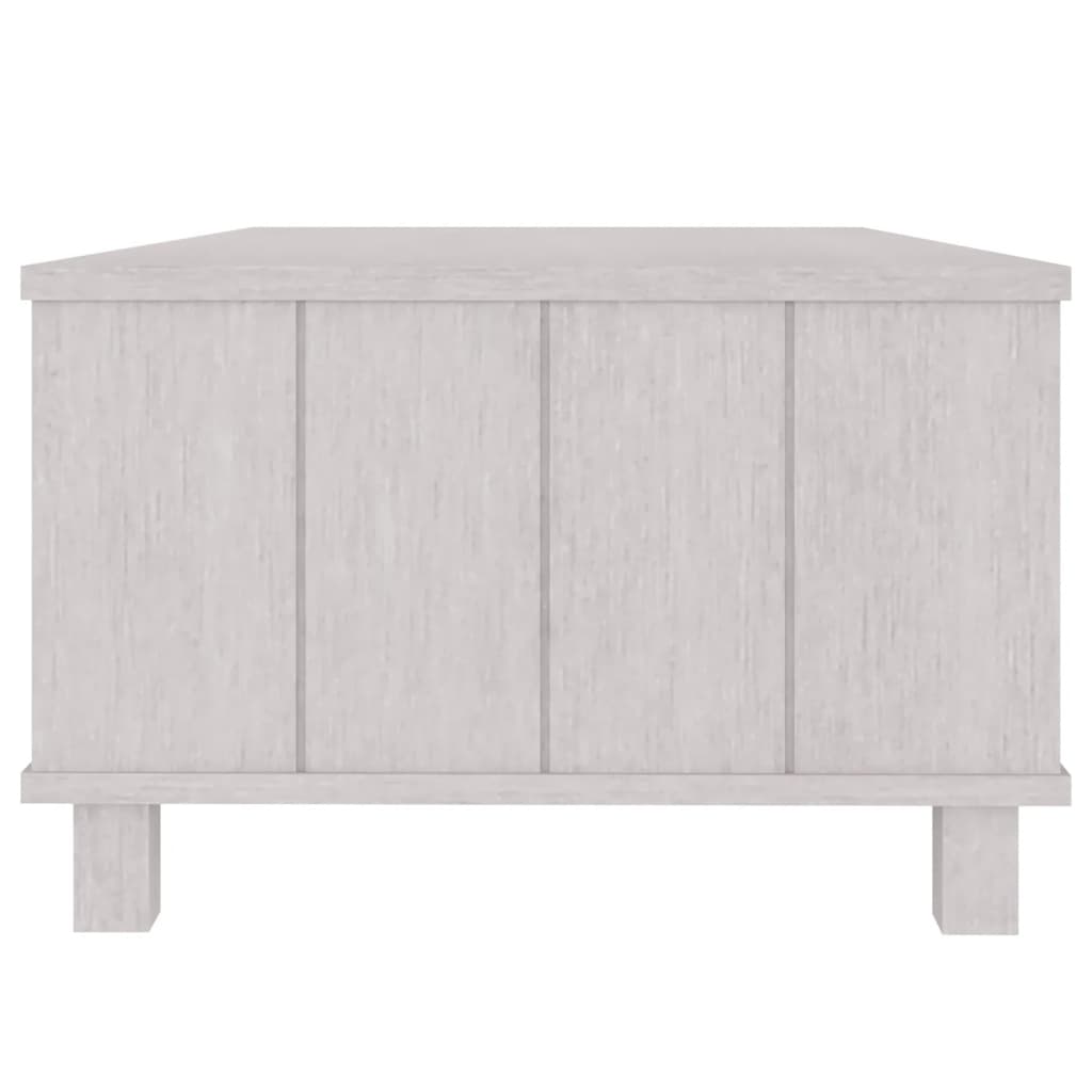 sofabord HAMAR 100x55x35 cm massivt fyrretræ hvid
