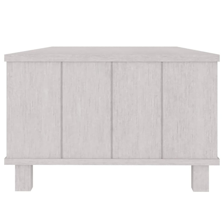 sofabord HAMAR 100x55x35 cm massivt fyrretræ hvid