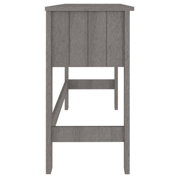 skrivebord HAMAR 110x40x75 cm massivt fyrretræ lysegrå