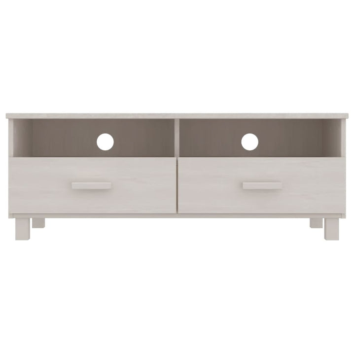 tv-skab HAMAR 106x40x40 cm massivt fyrretræ hvid
