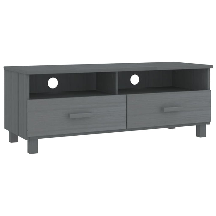 tv-skab HAMAR 106x40x40 cm massivt fyrretræ mørkegrå