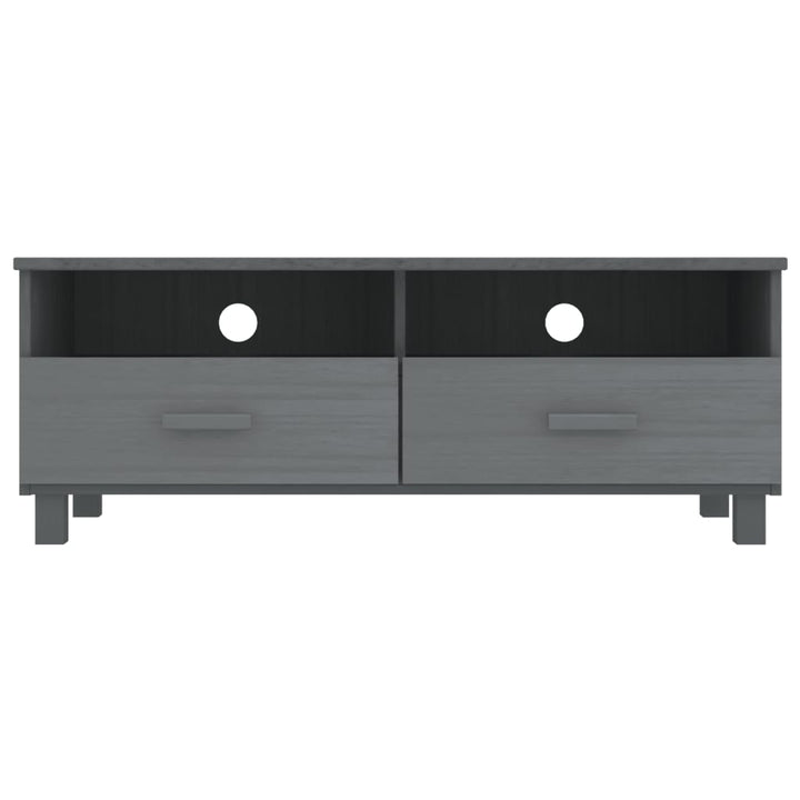 tv-skab HAMAR 106x40x40 cm massivt fyrretræ mørkegrå