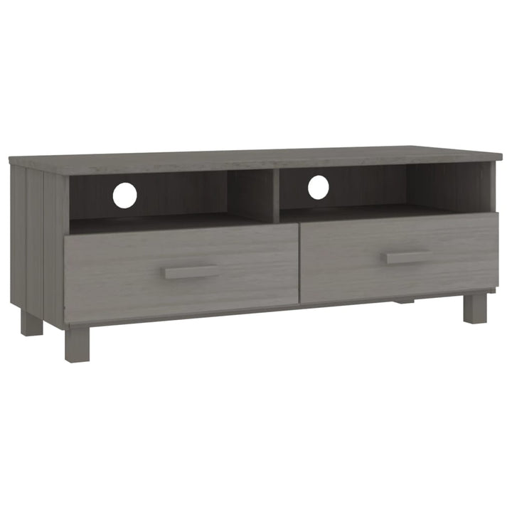 tv-skab HAMAR 106x40x40 cm massivt fyrretræ lysegrå