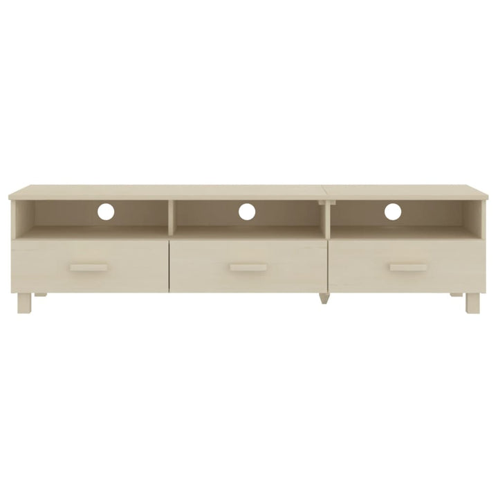tv-skab HAMAR 158x40x40 cm massivt fyrretræ honningbrun