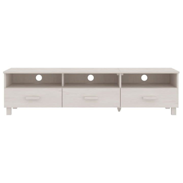 tv-skab HAMAR 158x40x40 cm massivt fyrretræ hvid