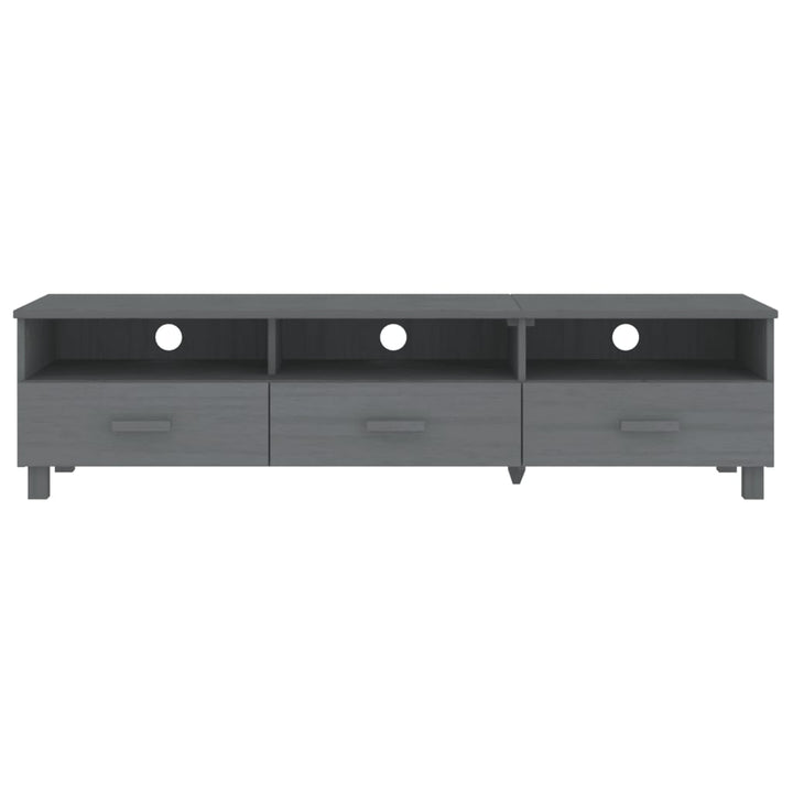 tv-skab HAMAR 158x40x40 cm massivt fyrretræ mørkegrå