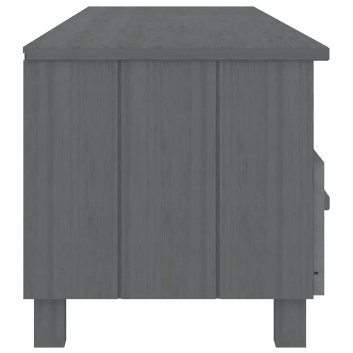 tv-skab HAMAR 158x40x40 cm massivt fyrretræ mørkegrå