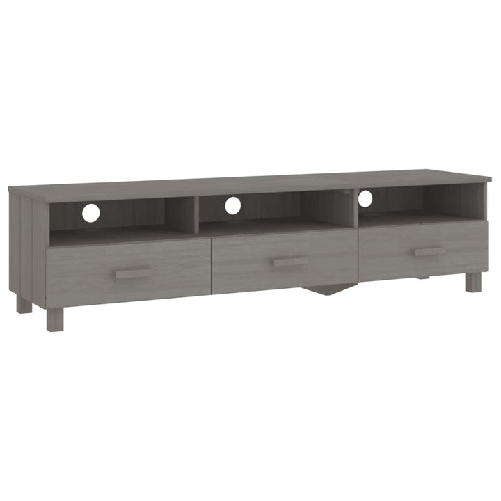 tv-skab HAMAR 158x40x40 cm massivt fyrretræ lysegrå
