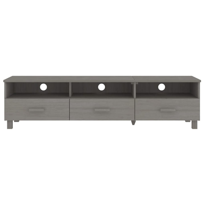 tv-skab HAMAR 158x40x40 cm massivt fyrretræ lysegrå