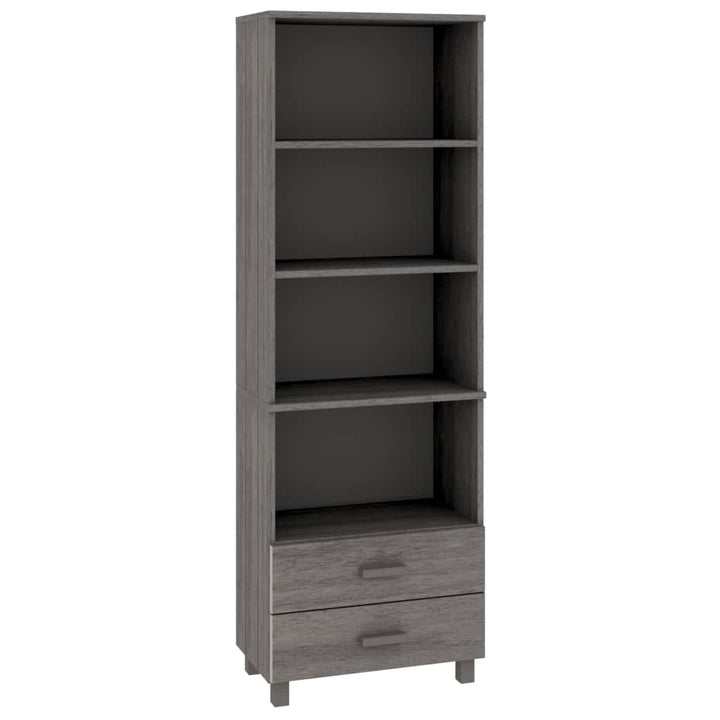 højskab HAMAR 60x35x180 cm massivt fyrretræ lysegrå