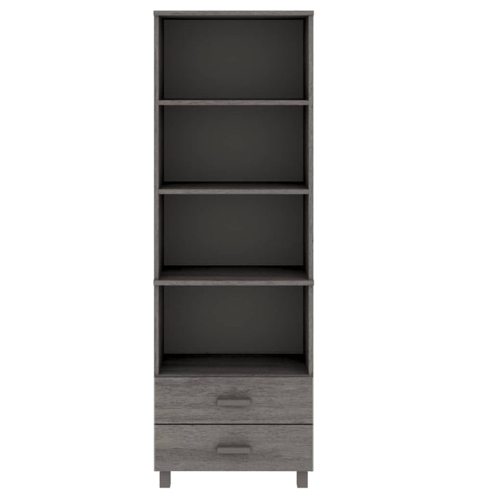 højskab HAMAR 60x35x180 cm massivt fyrretræ lysegrå