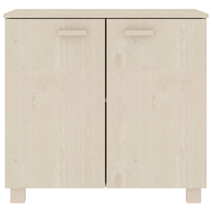 skænk HAMAR 85x35x80 cm massivt fyrretræ honningbrun