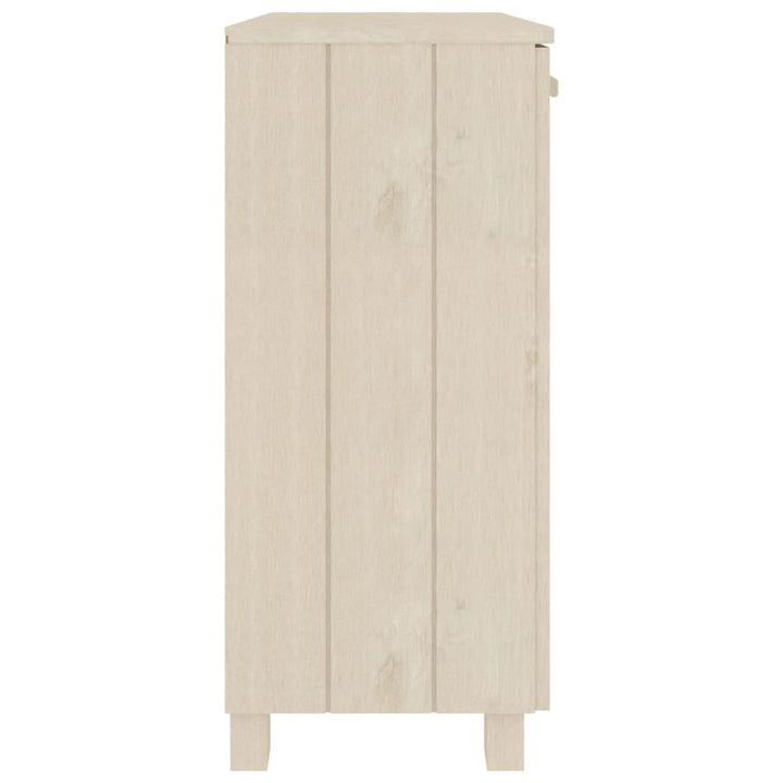 skænk HAMAR 85x35x80 cm massivt fyrretræ honningbrun