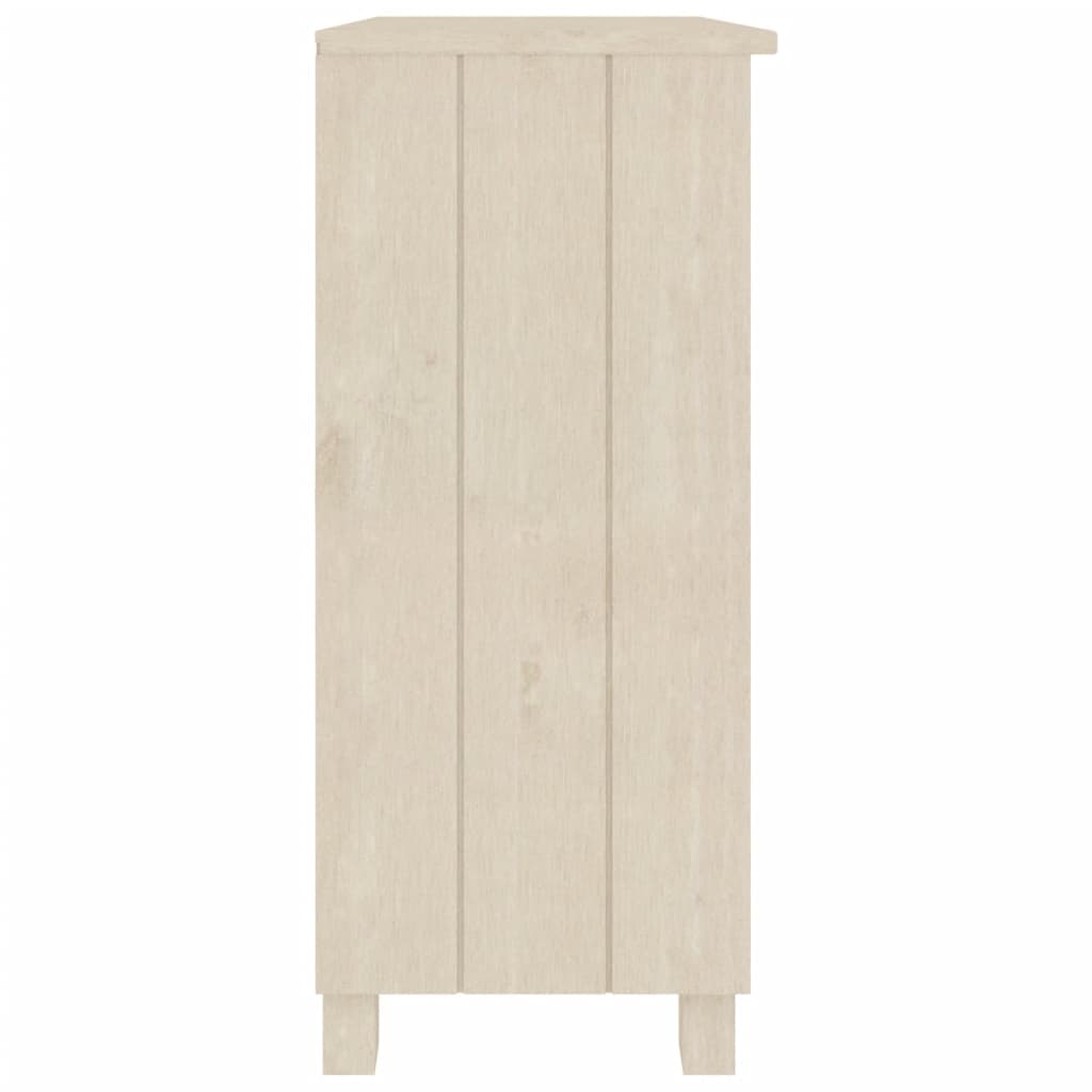 skænk HAMAR 85x35x80 cm fyrretræ honningbrun