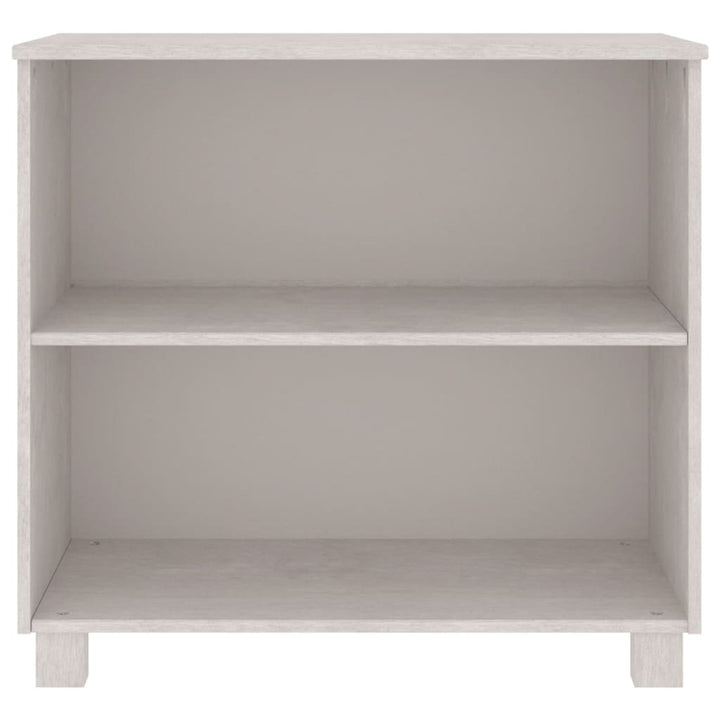 skænk HAMAR 85x35x80 cm massivt fyrretræ hvid