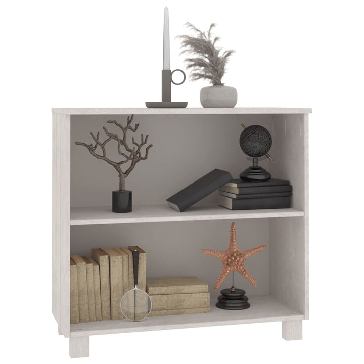 skænk HAMAR 85x35x80 cm massivt fyrretræ hvid