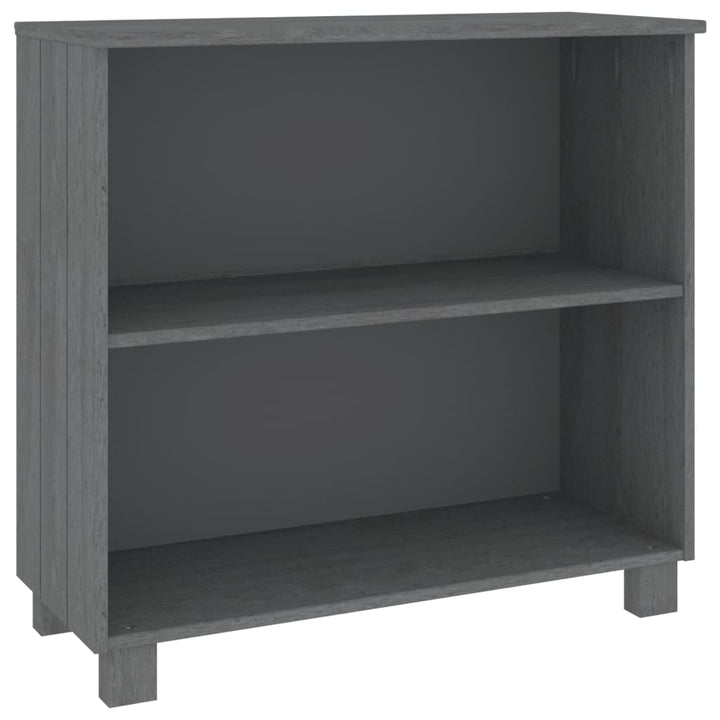 skænk HAMAR 85x35x80 cm massivt fyrretræ mørkegrå