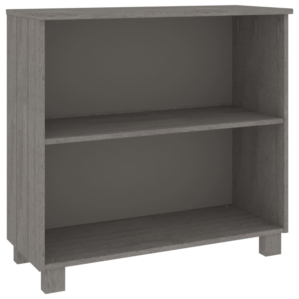 skænk HAMAR 85x35x80 cm massivt fyrretræ lysegrå