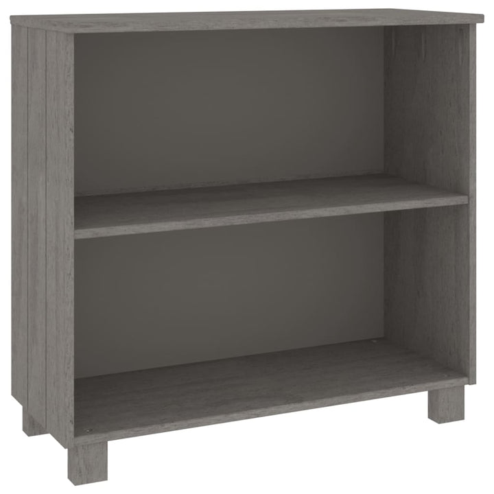 skænk HAMAR 85x35x80 cm massivt fyrretræ lysegrå