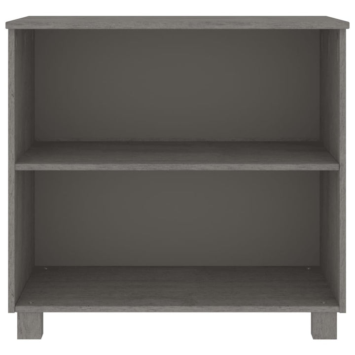skænk HAMAR 85x35x80 cm massivt fyrretræ lysegrå