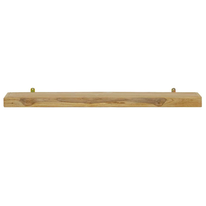 væghylder 2 stk. 90x15x4 cm massivt teaktræ