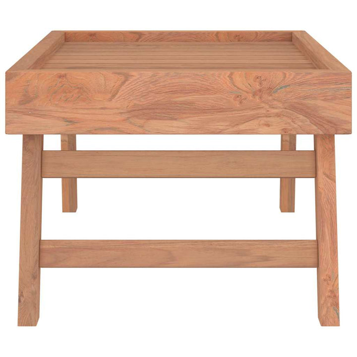 foldbar bakke 55x35x25 cm massivt teaktræ