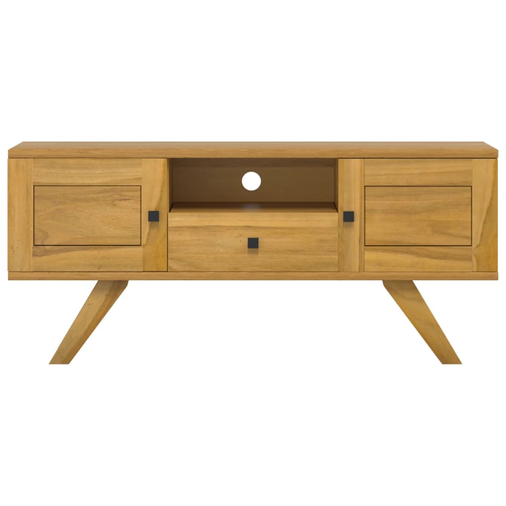 tv-bord 110x30x50 cm massivt teaktræ