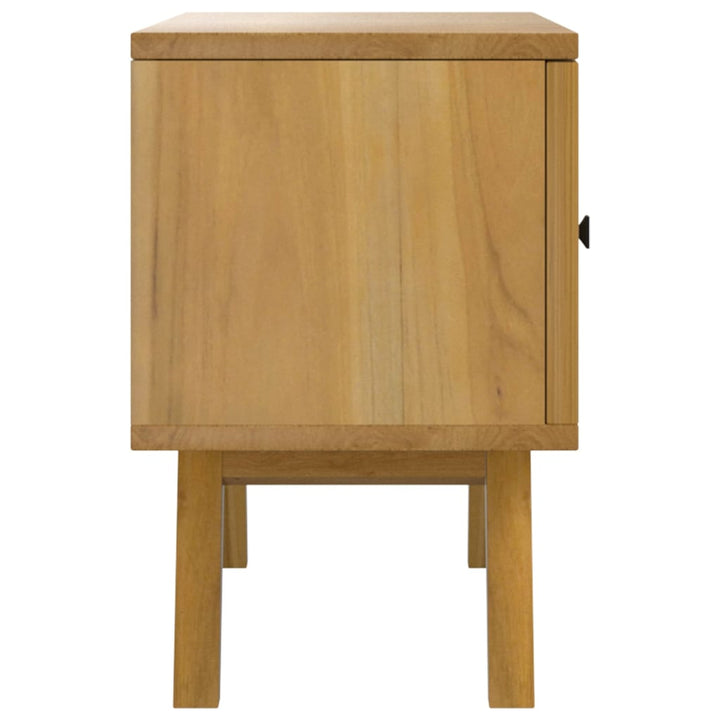 tv-bord 110x30x50 cm massivt teaktræ
