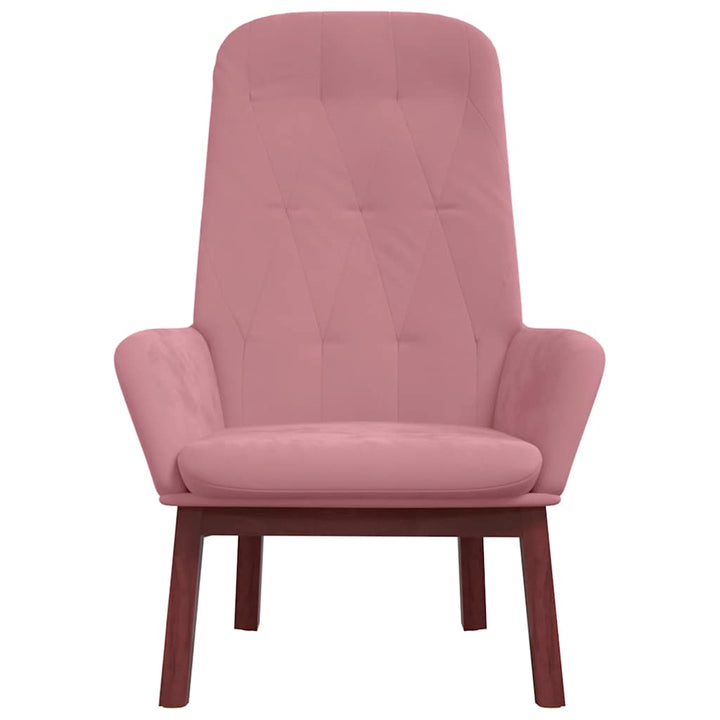 lænestol fløjl pink