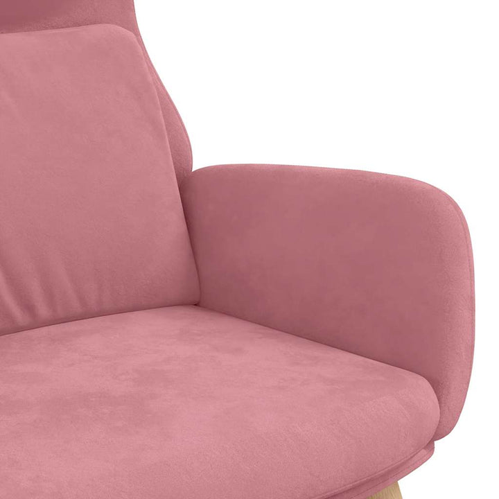 lænestol fløjl pink