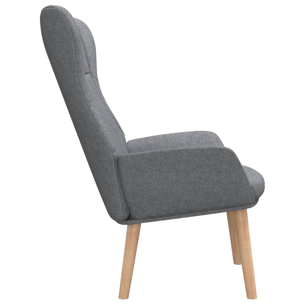 lænestol stof lysegrå