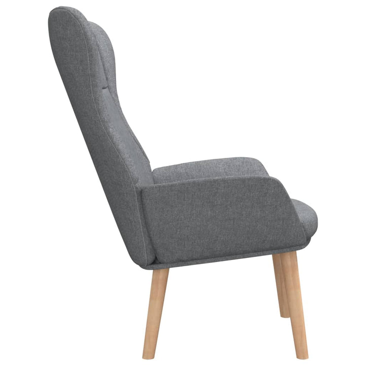 lænestol stof lysegrå