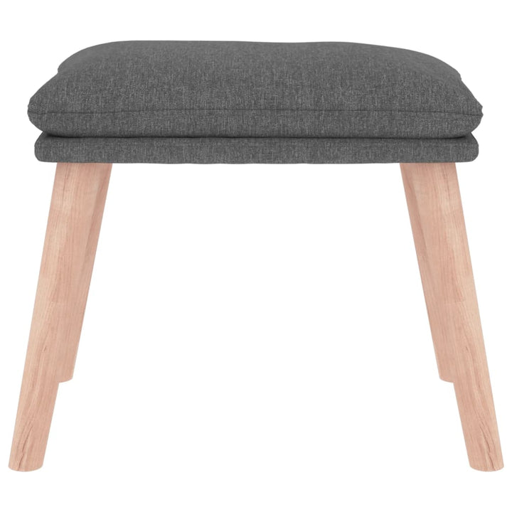 fodskammel 45x29,5x35 cm stof lysegrå