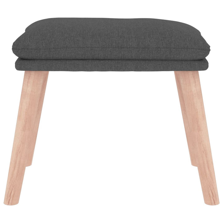 fodskammel 45x29,5x35 cm stof mørkegrå