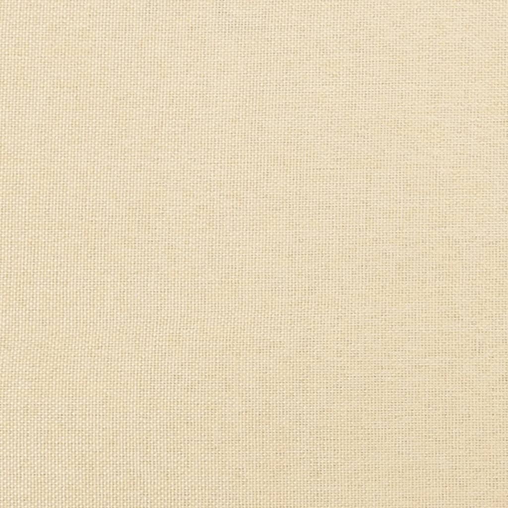 fodskammel 45x29,5x35 cm stof cremefarvet