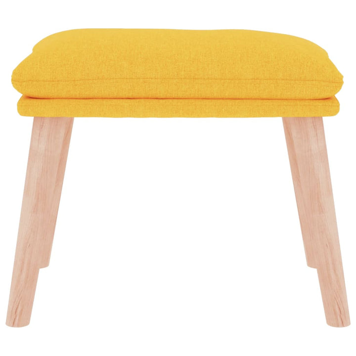 fodskammel 45x29,5x35 cm stof sennepsgul