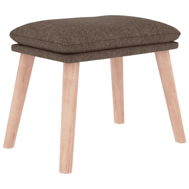 fodskammel 45x29,5x35 cm stof gråbrun