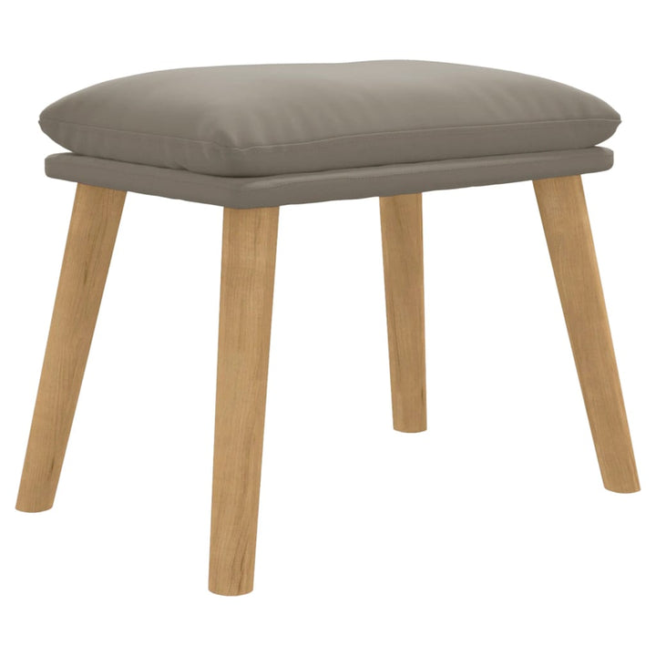 fodskammel 45x29,5x35 cm fløjl lysegrå