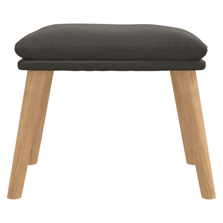 fodskammel 45x29,5x35 cm fløjl mørkegrå