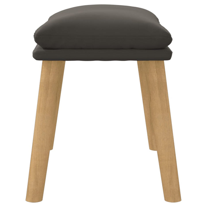 fodskammel 45x29,5x35 cm fløjl mørkegrå