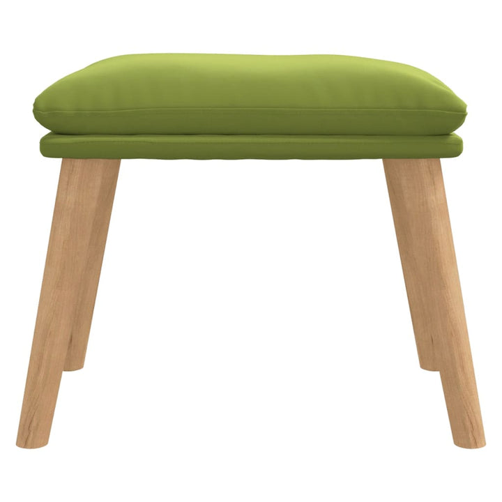 fodskammel 45x29,5x35 cm fløjl lysegrøn