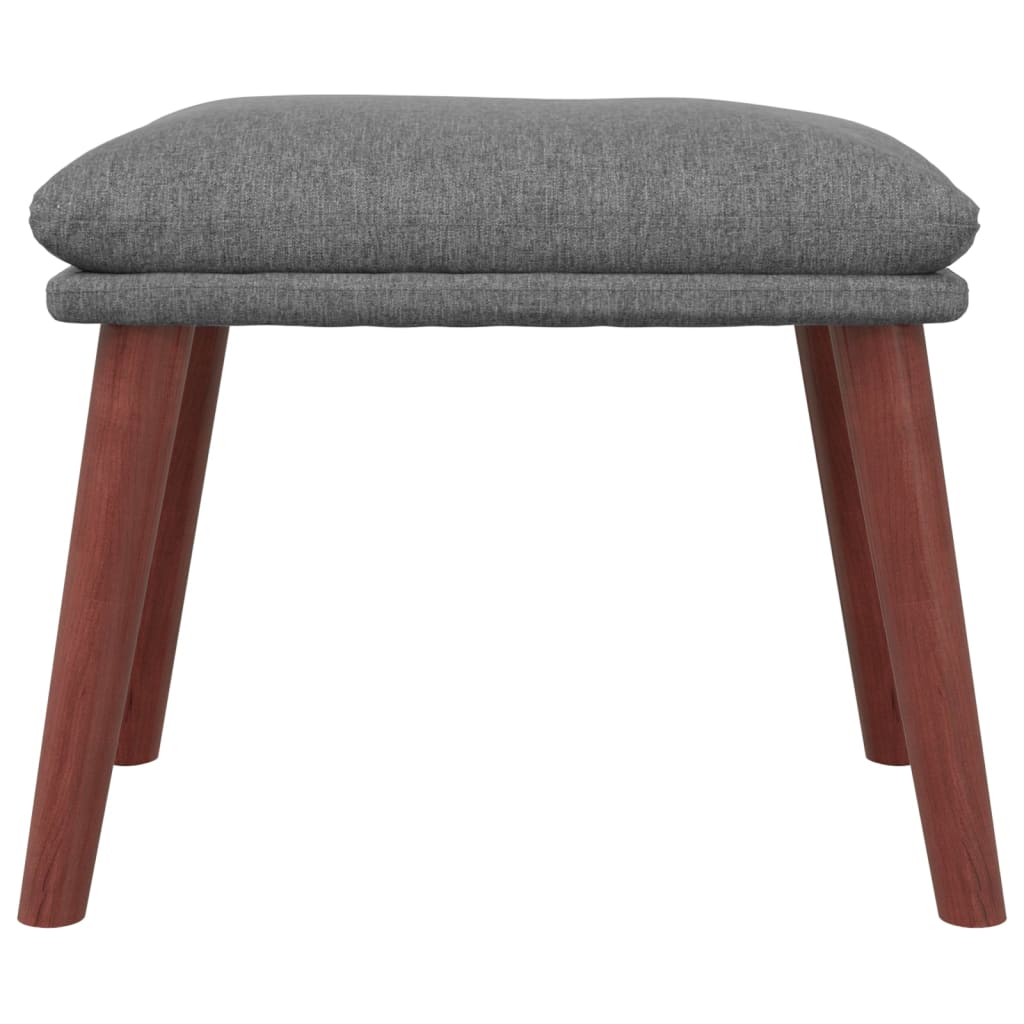 fodskammel 45x29,5x35 cm stof lysegrå