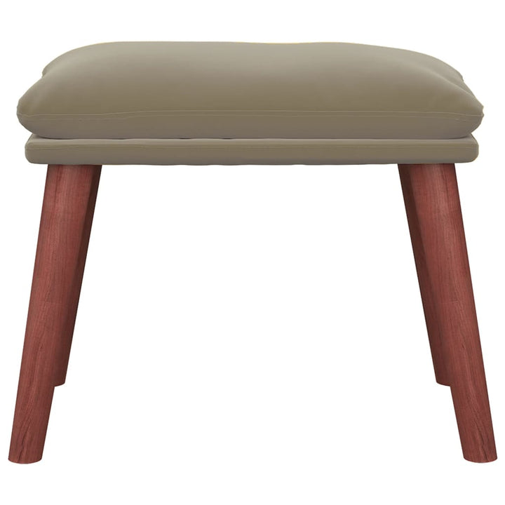 fodskammel 45x29,5x35 cm fløjl lysegrå