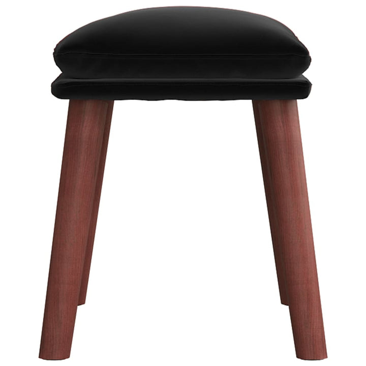 fodskammel 45x29,5x35 cm fløjl sort