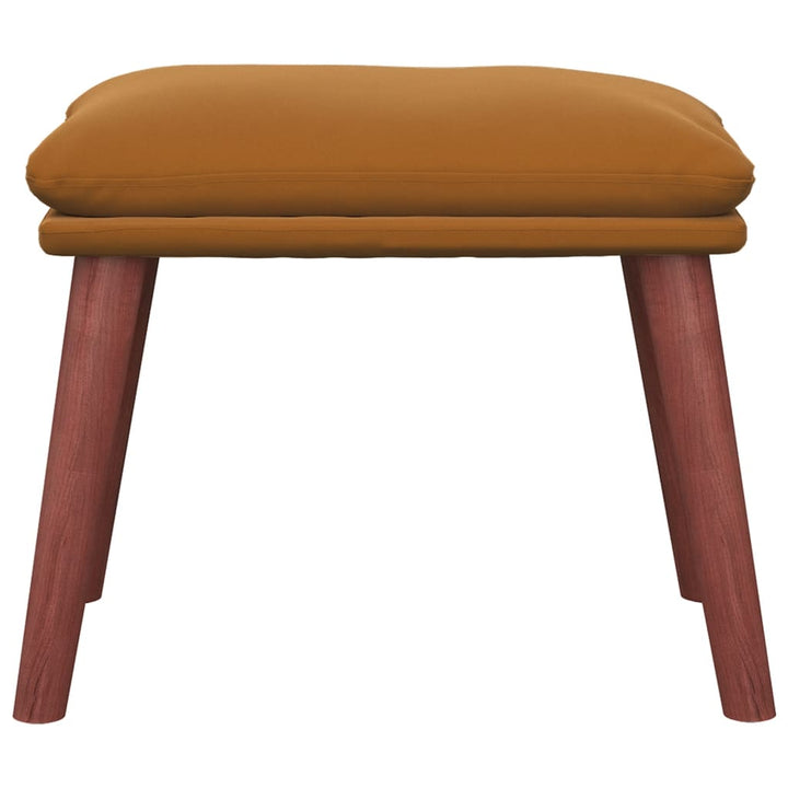 fodskammel 45x29,5x35 cm fløjl brun